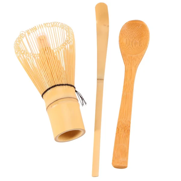 Japansk Matcha Te Sæt (3 dele) - Matcha Bambus Piskeris Teske, -te Ceremoni Kit-FF-