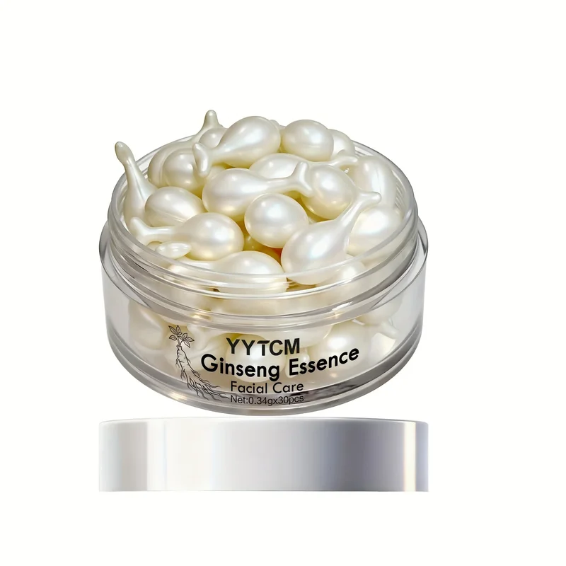 AliExpress - Capsules d'essence de ginseng, sérum hydratant et raffermissant, contient du squalane, de la niacinamide, de la vitamine E, du rétinol, 