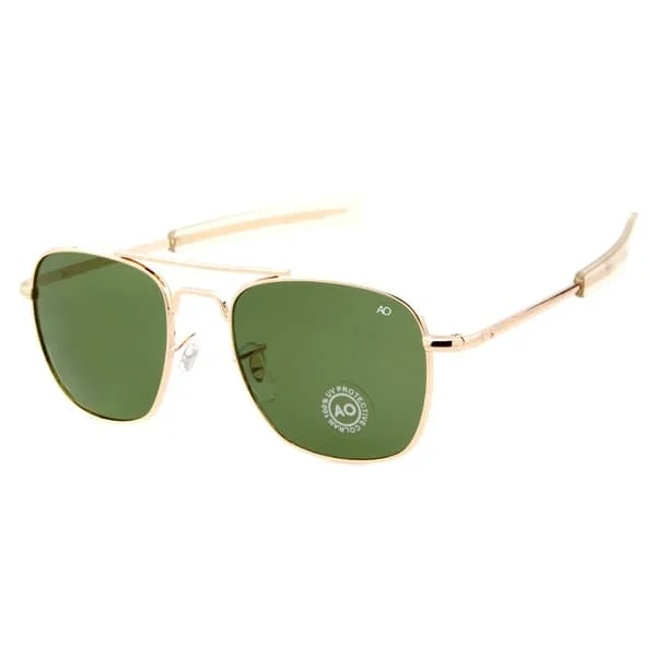 Aviator Solbriller Menn Kvinner 2021 vintage merke designer Amerikansk Hær Militær Optisk AO Solbriller Oculos de sol masculino