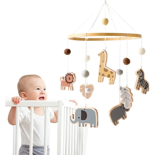 Promise Babe Baby Mobil Djurspel med Filtbollar Giraff L