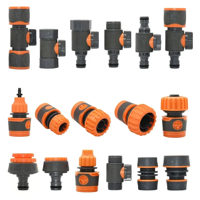 AliExpress - 1/4 "3/8" 1/2 "3/4" 1 pouce tuyau d'arrosage connecteur rapide connecteur d'arrêt jardin robinet pistolet à eau coupleur raccord de tuyau