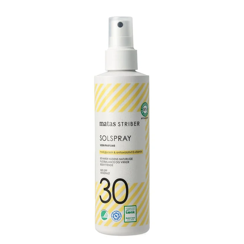 3 for 2 - Matas Striber Solspray SPF 30 Uden Parfume 200 ml, Hudpleje, Solcreme & Solpleje, Solcreme