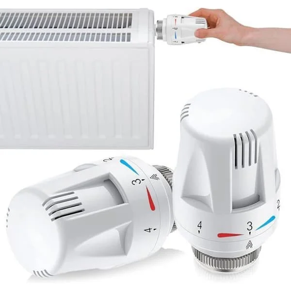 Termostatisk radiatorhuvud - Radiatorventil - 2-delad radiatorventil - Termostatisk radiatorhuvud -