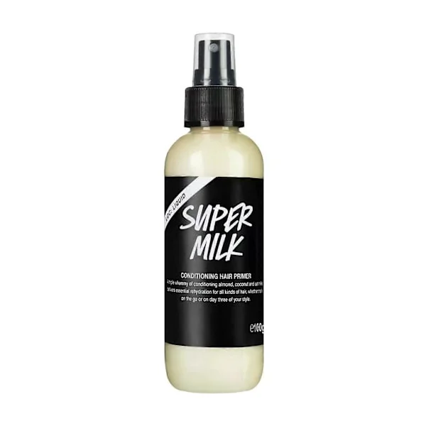 Super Milk plejende hårprimer, Supermilk hårparfume balsam spray, Super Milk leave-in balsam, flydende hårglat spray hårpleje