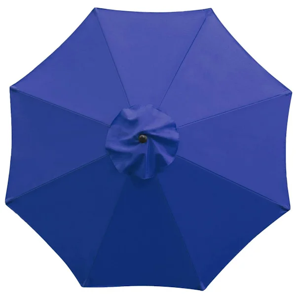 [RM]Replacement Parasol Cover for Patio Umbrellas, Universal Cover 8 Ribs Fits 9 Foot Outdoor Protection with Air Vent Design, Sunshade Blue