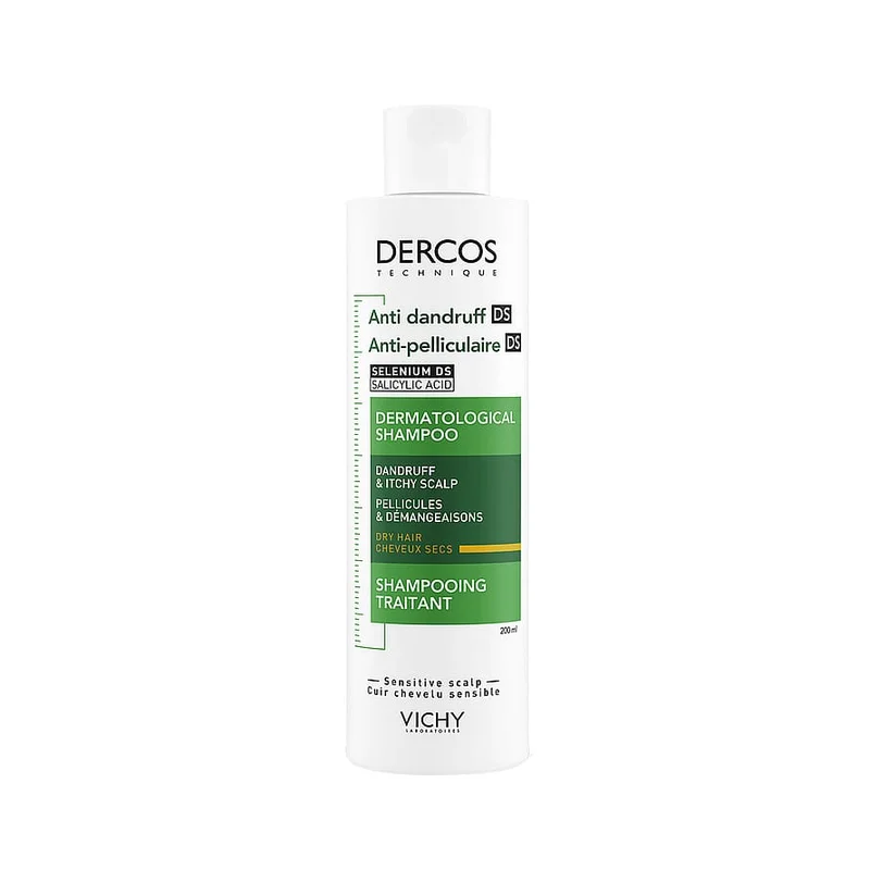 Vichy Dercos Skælshampoo til Tør Hårbund 200 ml, Mænd, Hår, Skælshampoo