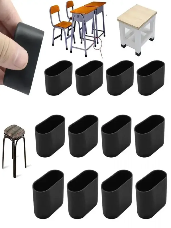 AliExpress - 16/8/4 stücke Gummi Stuhl Bein Kappe Oval Abdeckungen Möbel Tisch Füße Boden Protektoren Möbel Tassen Wohnaccessoires Und Teile