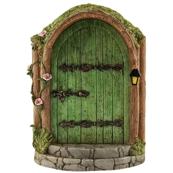 Fairy Door and Window for Miniature Tree Fairy Garden Outdoor Decoration Accessories Yard Art Sculpture Decor Accessories