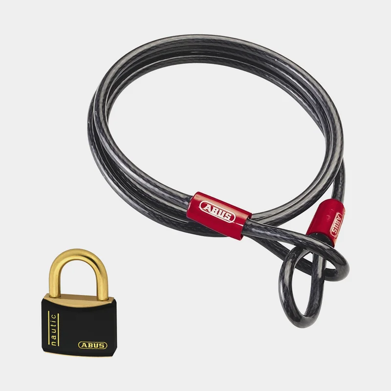 Låsepakke med låsekabel ABUS Cobra (500 cm x Ø10 mm) & hængelås ABUS T84MB/40 (40 mm x Ø6.5 mm)