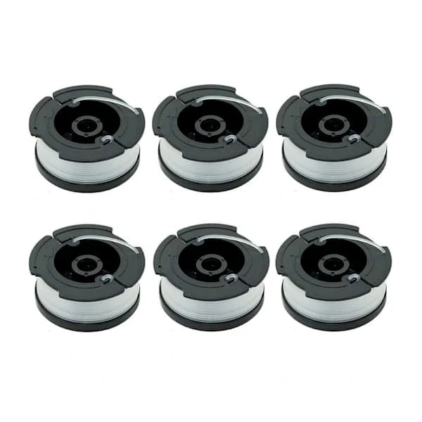 6-paknings trådspoler for Black & Decker gresstrimmer
