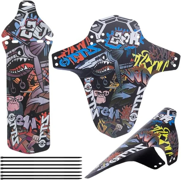 Fjelldsykkel Skjold, 2 stk MTB Sykkel Skjold Skjold Passer Hjulstørrelser 26", 27,5", 29", Svart