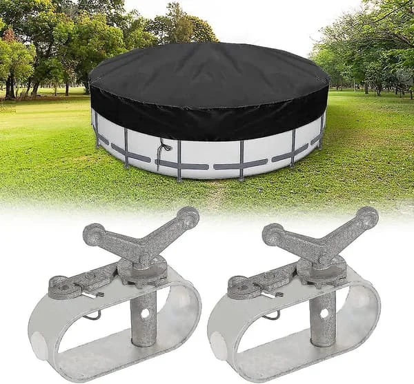 2 Spännare för poollina, för oval rund pool, linspännare i aluminiumlegering för vintern [HK]