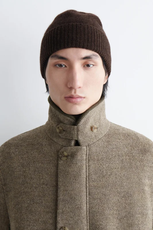 COS Cashmere Beanie in Brown - Women