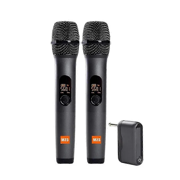 Ny Universal Mikrofon Hem USB Trådlös Mikrofon Livesändning Radio Digital Display Mikrofon