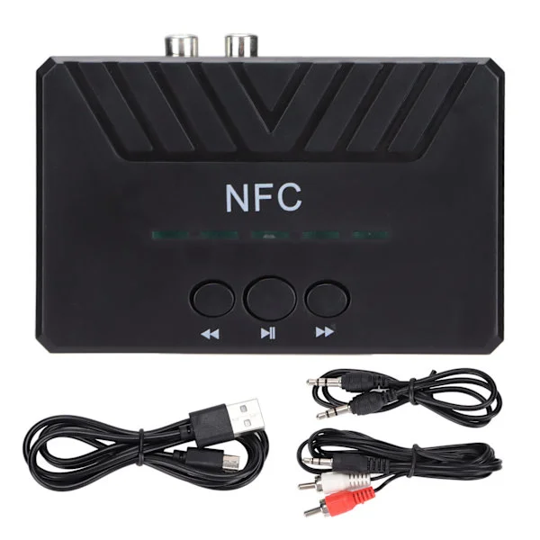 NFC 5.0 Bluetooth-modtager USB-afspilning AUX trådløs lydadapter til bil hjemme stereoanlæg