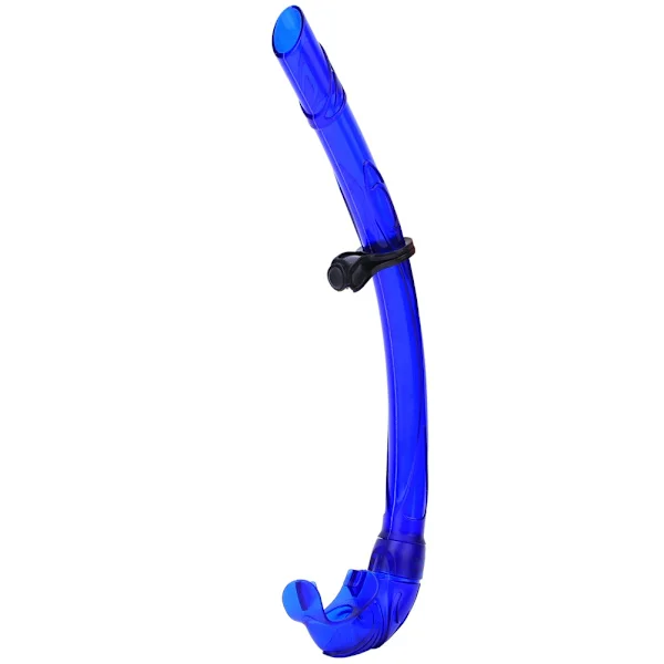 Professional Silicone Diving Snorkel Wet Top Breathing Tube Swimming Training Equipment for Adults Children Blue