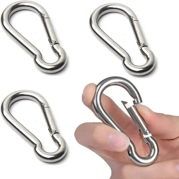 Carabiner, M6 Carabiner, Small Carabiners For Hiking, Camping, Fishing, Dog Leashes & More - Not For Climbing