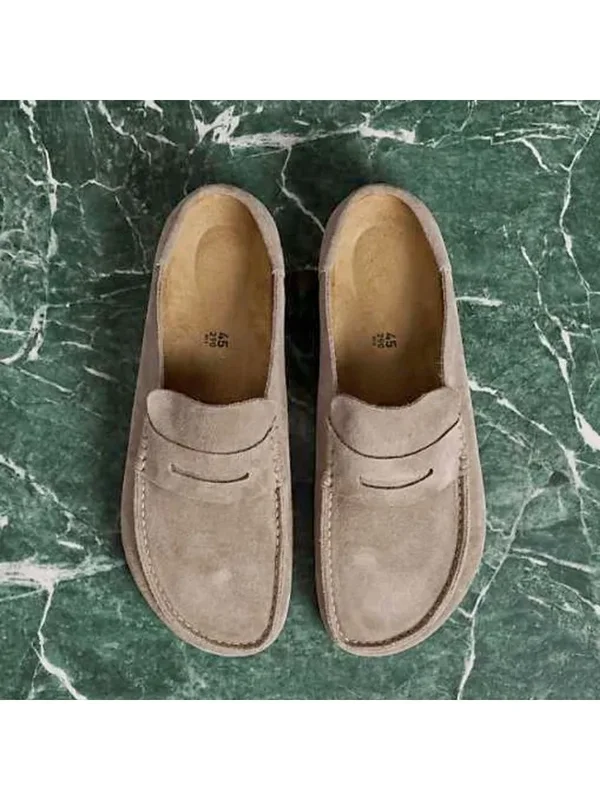 AliExpress - Women's and Men's Suede Naples Loafers, Slip-On Casual Driving Moccasins, Comfortable Leather Footwear, Versatile Fashion Shoes