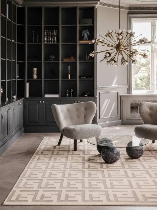 Liten Dakari Matta - Beige 100X160 Bomull, Klassisk Stil