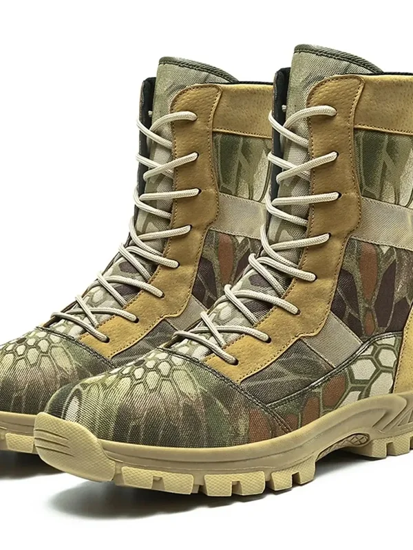 AliExpress - High Top Desert Taktische Stiefel Herren Camouflage Jagdstiefel Outdoor rutschfeste verschleißfeste Bergsteigen Wanderschuhe