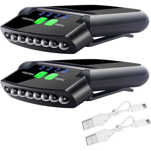 LED Clip-on Caps Light, USB Oppladbar Hatt Lommelykt, Vanntett Super Sterk Caps Lommelykt, Hodelykt for Fiske og Camping
