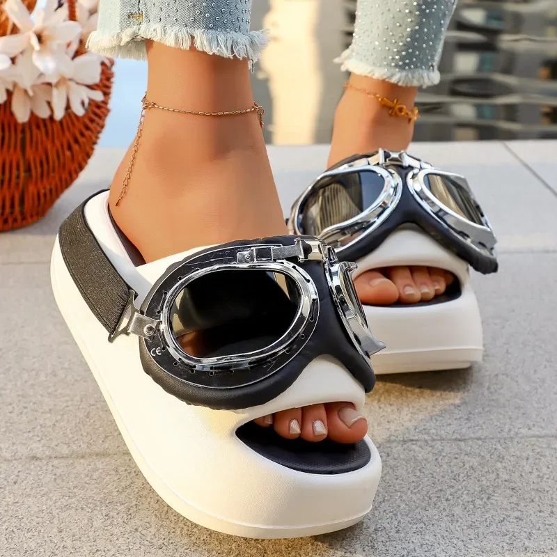 AliExpress - Plateau-Sandalen mit Offener Spitze für Damen, Modische Outdoor-Sandalen, Vielseitige Rutschfeste Komfortable Sandalen und Pantoffeln