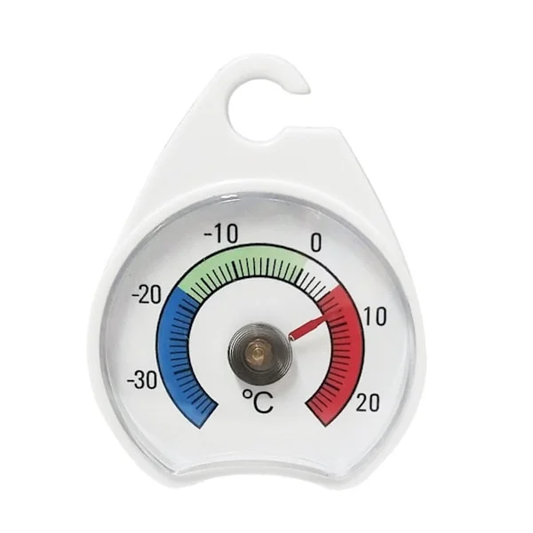 Mini Køleskabstermometer Digital Krog Termometre med Rød Indikator til Hjemmekøkken Indkøbscenter Fryser Køleskab Temperaturmåler