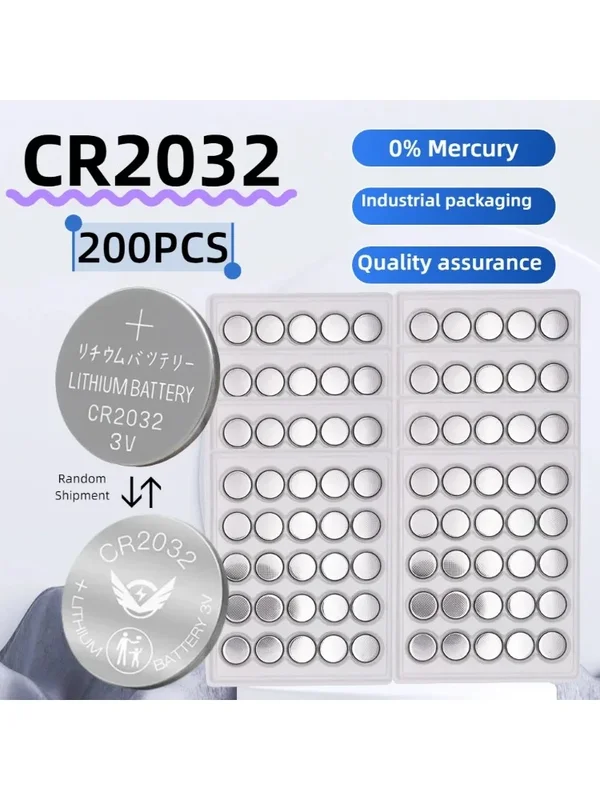 AliExpress - 10-200 pièces CR2032 CR 2032 pile bouton DL2032 3V batterie au Lithium pour montre jouet calculatrice voiture télécommande bouton pile 