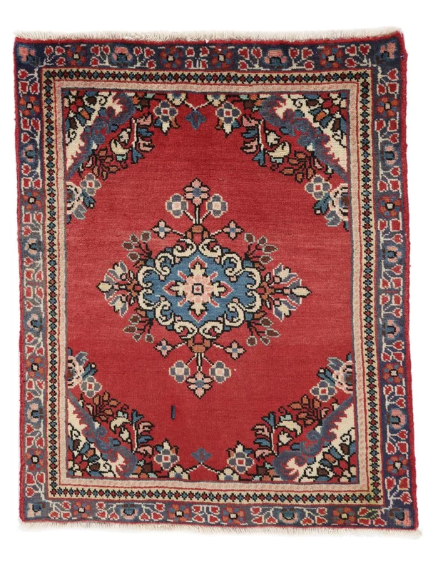 Sarouk Rug Oriental Dark Red/Black (Wool, )