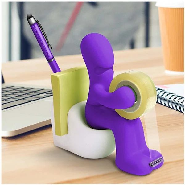 (Lilla) Kontorartikler - Sjov Tape Dispenser - Sjov og Cool Offi