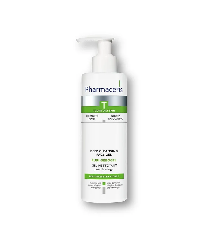 Pharmaceris Puri-Sebogel Deep Cleansing Face Gel 190 ml, Mænd, Ansigtspleje, Uren Hud