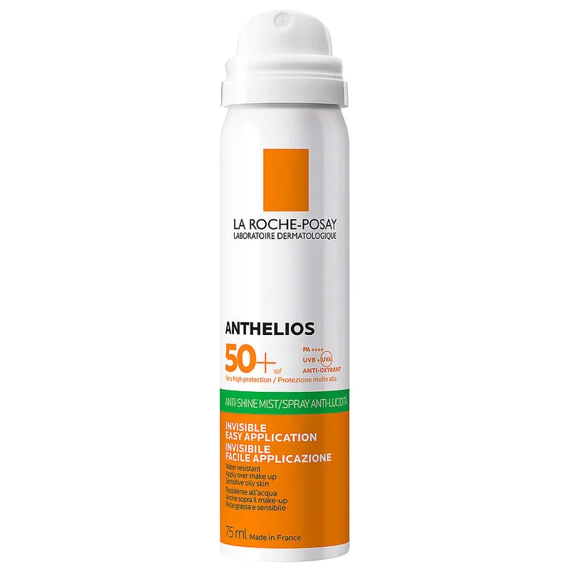 La Roche-Posay Anthelios Anti Shine Mist SPF 50+ 75 ml, Hudpleje, Solcreme, Solcreme Til Ansigtet