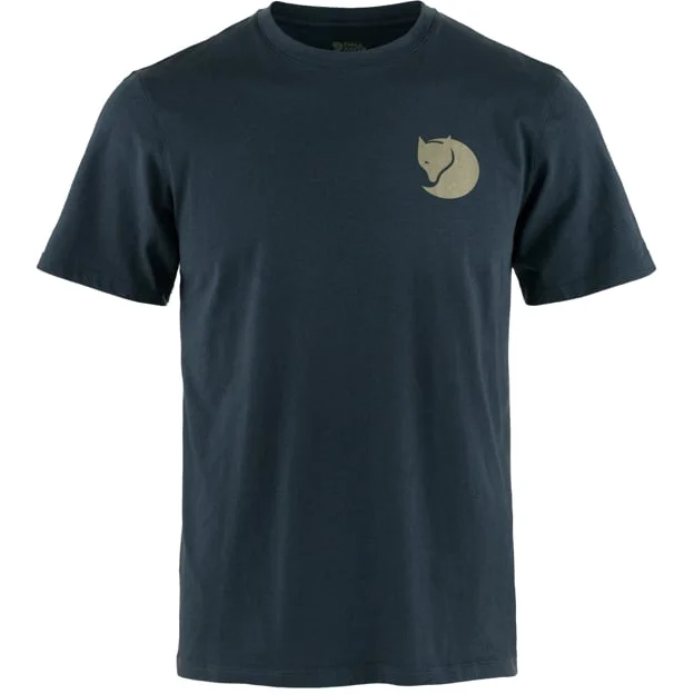 Fjällräven Walk With Nature T-Skjorte L - male - Dark Navy - T-Skjortes & tank tops