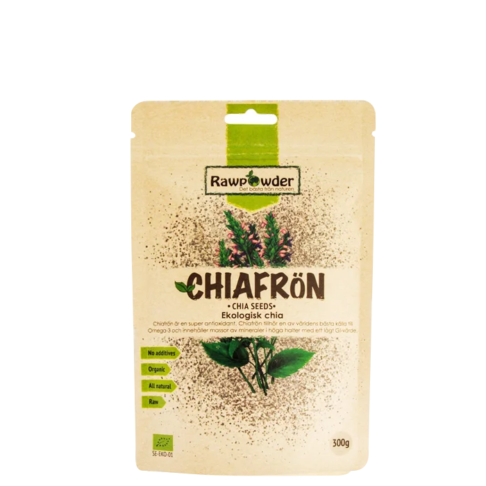 Rawpowder Ekologiska Chiafrön 300 g