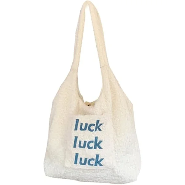 Tote Bag Æstetisk Tilbehør Fluffy Tote Bag Fuzzy Håndtaske Tilbehør Fluffy Håndtaske Æstetisk Tote Bag