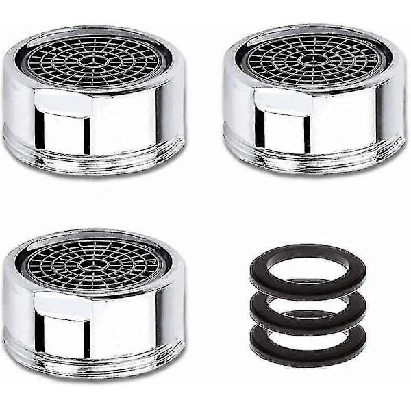 M20 Faucet Aerator, 3-pack Water Saving Faucet Aerator with Stainless Steel Filter, Faucet Water Filter Aerator (20mm Male Thread) Thsinde