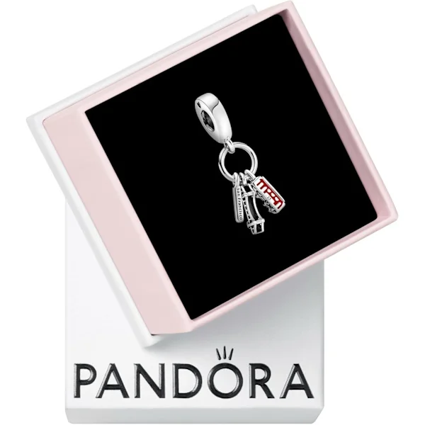 Pandora San Francisco Dangle Charm - Kompatibel med PANDORA Moments - Smykker for kvinner - Gave til henne - Laget med sterlingsølv og emalje - med Gi