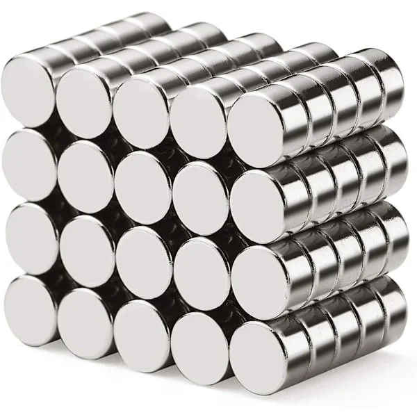 40-pakning Ekstra Sterke Magneter 6mm X 3mm, Neodym Magnet for Whiteboard, Kjøleskap, Oppslagstavle og DIY Bilde