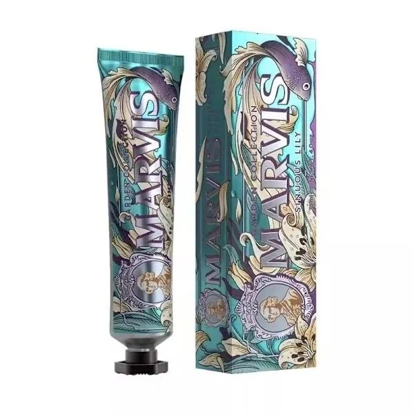 85 ml Marvis Whitening Tannkrem Frisk pust og renser munnen (Limited Edition Lyseblå)