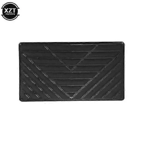 1st Universal PVC Car Floor Mat Heel Foot Mat Pedal Patch Protection 25x15cm Car Foot Mat Car Accessories - Pedals Black