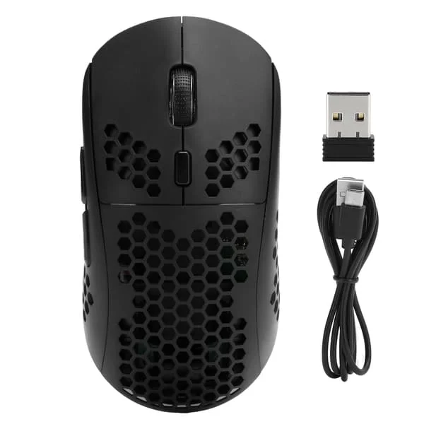 HXSJ T90 Trådlös Laddningsmus 3 Lägen BT3.0+5.0+2.4G RGB-belysning Justerbar DPI för Bärbara Datorer och Stationära Datorer