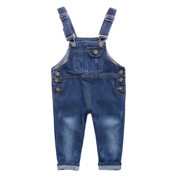 Barn Lang Overall Justerbare Stropper Jumpsuit Vår Barn Jeansbukser for Gutter og Jenter 110cm / 43.3in