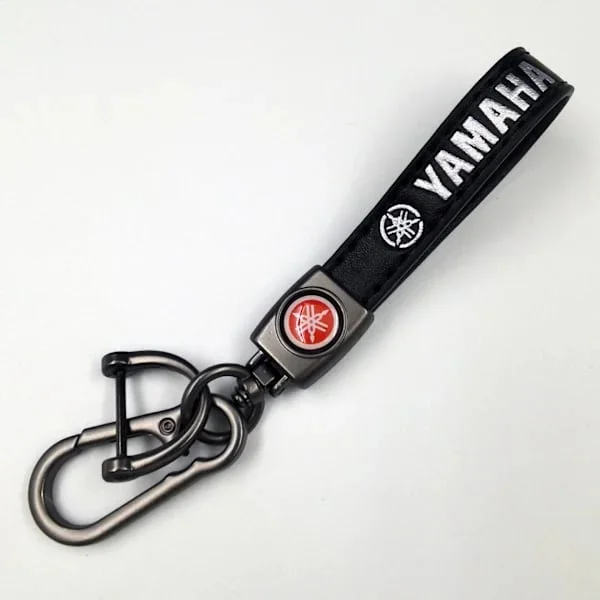 Personoitu metalliavainnippu - nahkainen avaimenperä miehille Yamah Yamah Yamaha Gunmetal Hardware