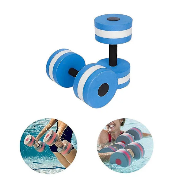 Voksen svømmeputer 1 par Aqua Fitness Manualer Skum Manualer Håndstenger Basseng Motstand Trening Blå En Størrelse