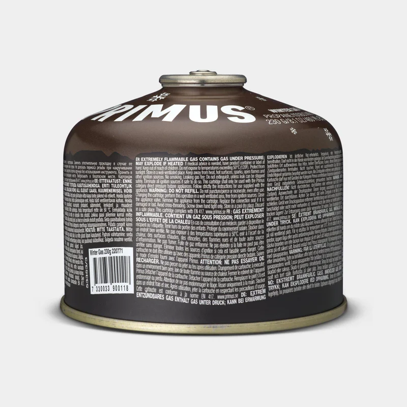 Gas canister / camping gas Primus Winter Gas, threaded, -22° to +10°C, 230 grams