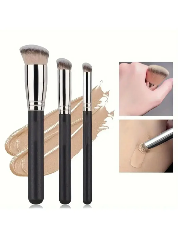 AliExpress - Foundation Concealer Brush, Premium Contour Blusher Brushes, Vlekkeloze dichte gezichtsmake-upborstel voor onder de ogen om te mengen