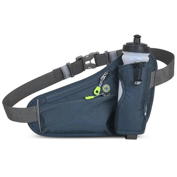 【YD】{xjxj} Sport Hydration Belt Bag Running Belt Waist Pack Bum Bag with Water Bottle Holder for Men Women Running Cycling Hiking Walking-