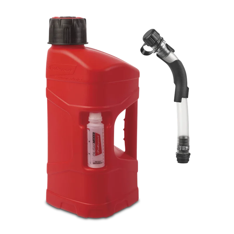 Bensinkanne Polisport ProOctane 10L standard hette + 100 ml blander + påfyllingsslange