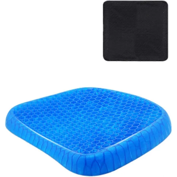 Åndbar Gelpude, Multifunktionel Gelpude, Anti-Decubitus Pude, Lindrer Tryk på Ortopædiske Problemer, med Skridsikkert Betræk (Stil B)[GPA]