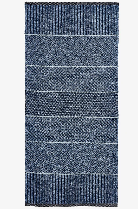 Horredsmattan - Teppe Alice - Blå - Bomulls- & filleryer - 70X200 - Fra Homeroom